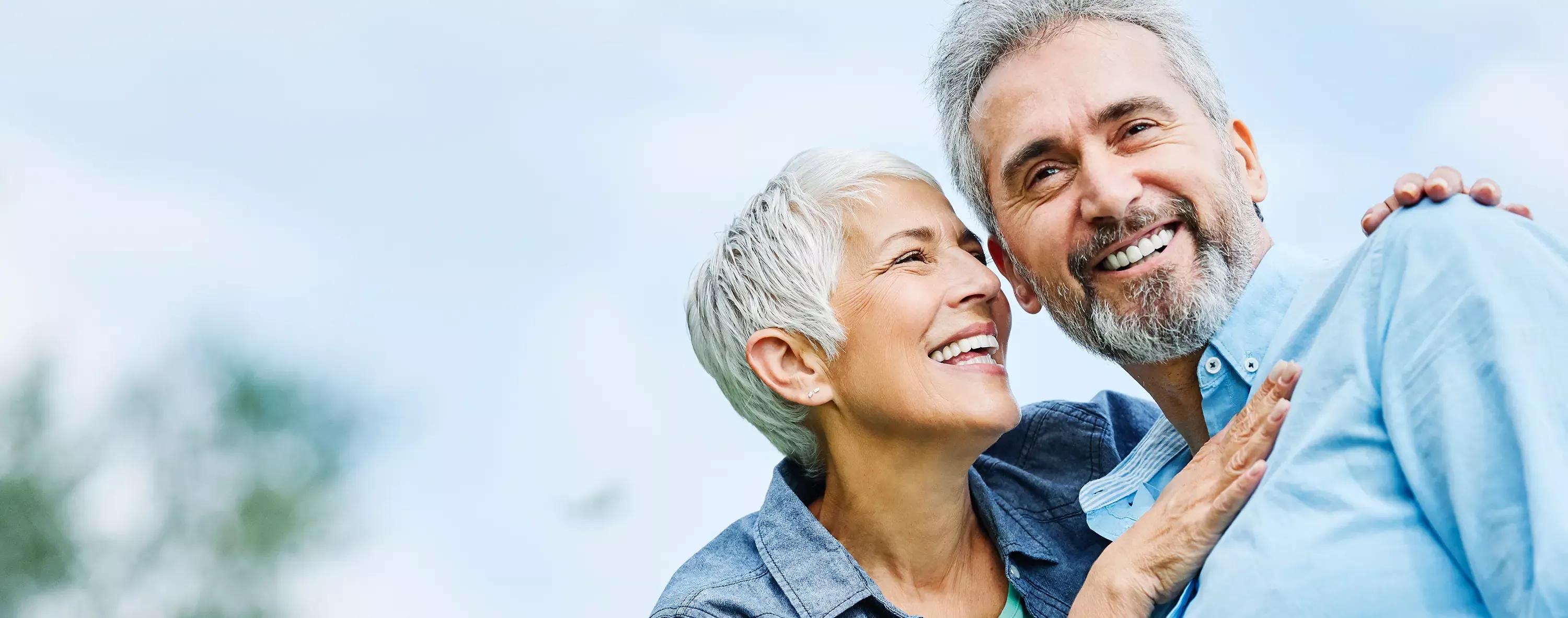 Older couple outdoors